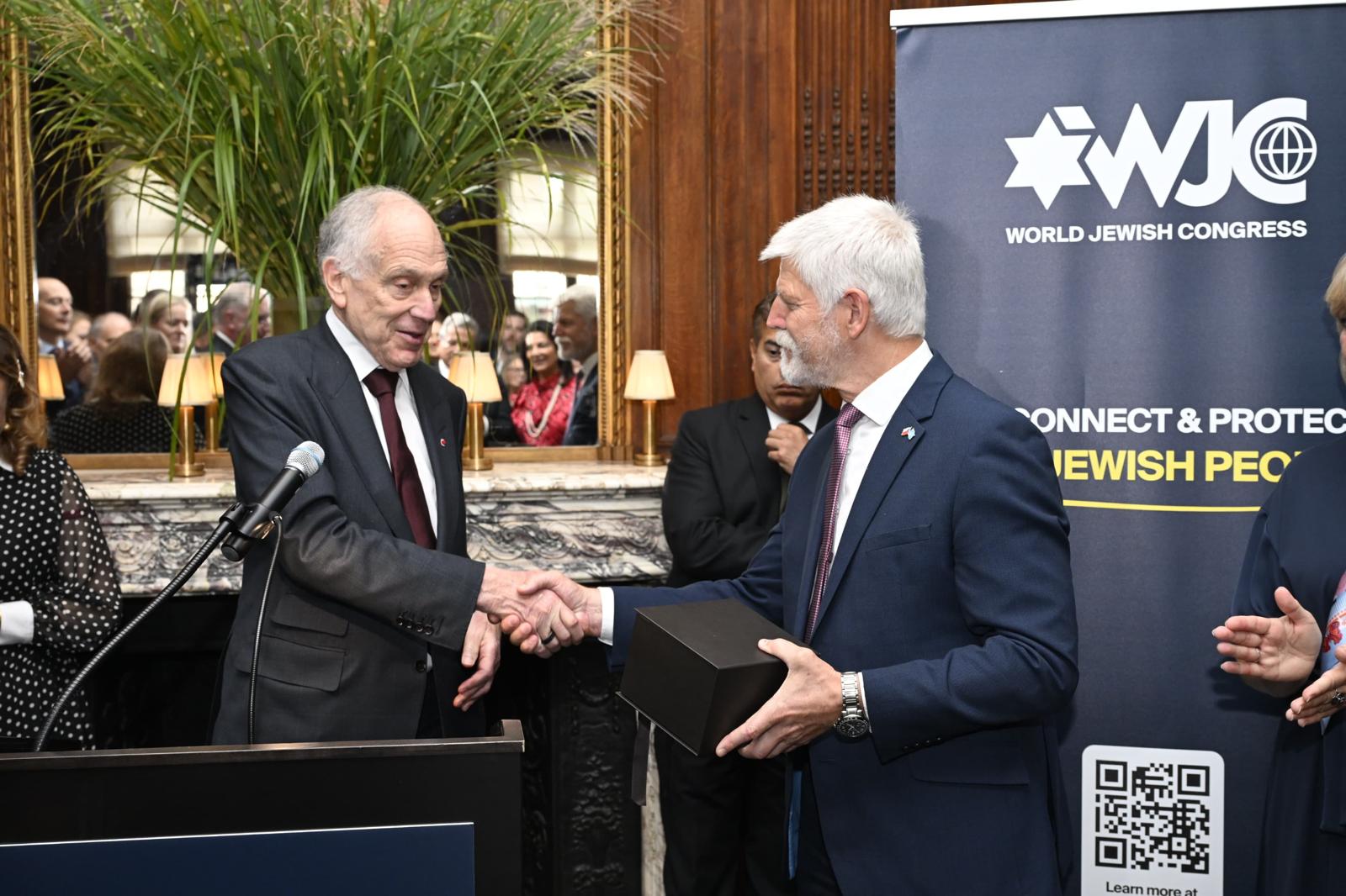 WJC Honors Czech President on Sidelines of UNGA High Level Week for Championing Czech Jewish Community