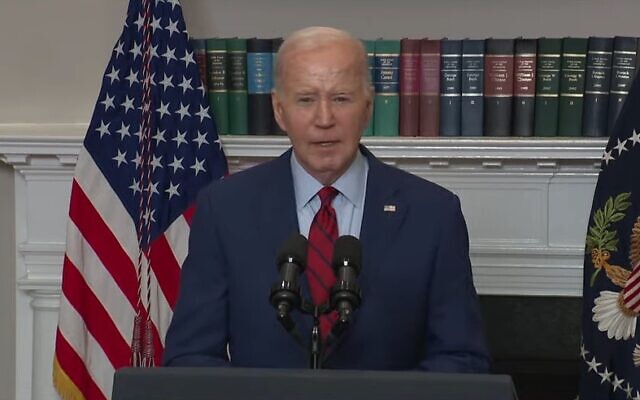 Biden Slams Campus Anti-Israel Demonstrators, Threats to Jewish Students