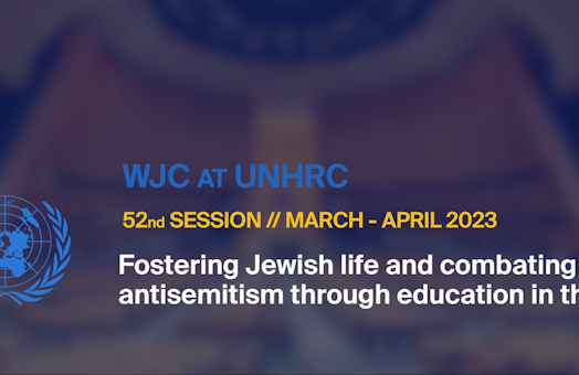 UNHRC 52: Fostering Jewish life and combating antisemitism through education in the UK