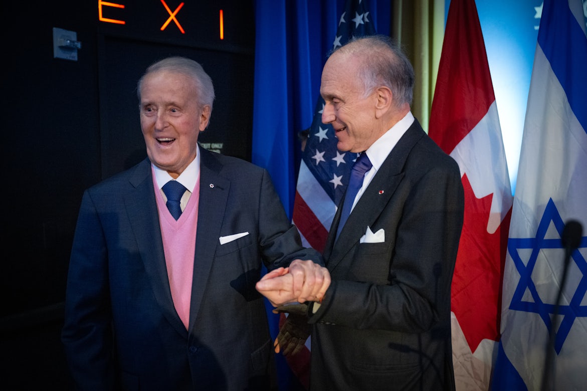 World Jewish Congress President Ronald S. Lauder Mourns Passing of Former Canadian PM Brian Mulroney