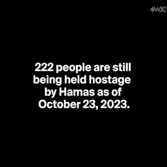 Watch: Learn about the over 200 Hamas-held hostages