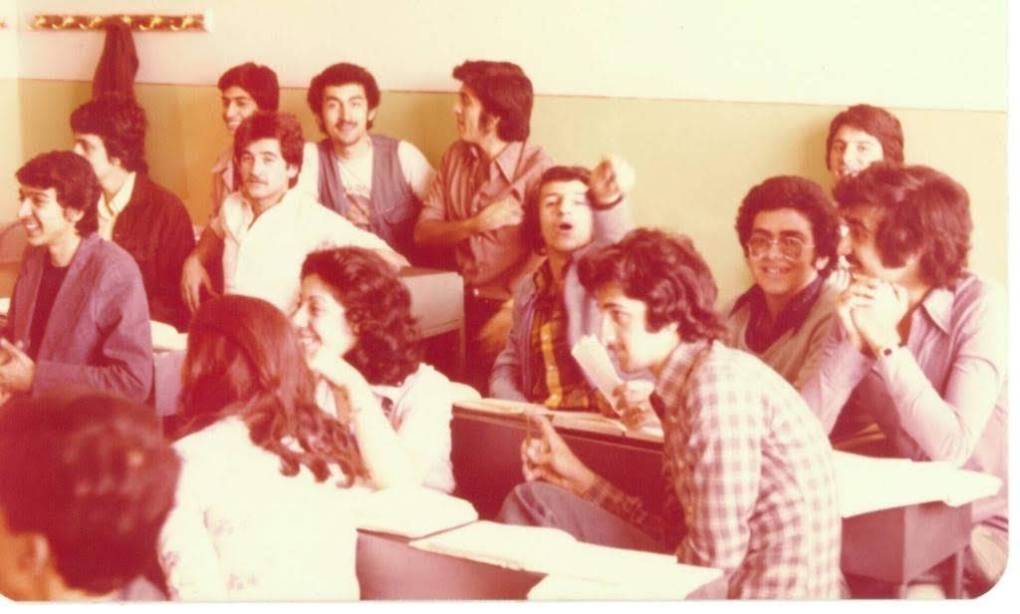 Students at the coed Ettefagh school, a Jewish private school in Tehran before the 1979 Islamic Revolution. (c) Pirooz Abir 