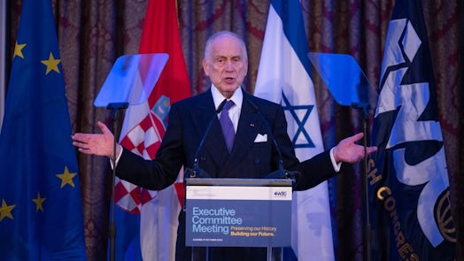 Amb. Ronald S Lauder remarks to Jewish leaders and Croatian representatives at WJC meeting in Zagreb