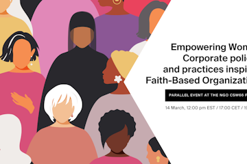 Empowering Women:  Corporate policies and practices inspiring Faith-Based Organizations 