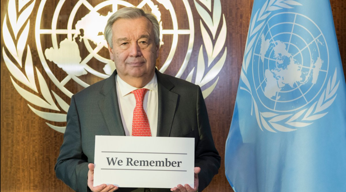 UN Secretary General Antonio Guterres joins World Jewish Congress 'We Remember' campaign