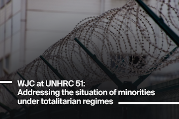 WJC at UNHRC 51: Addressing the situation of minorities under totalitarian regimes
