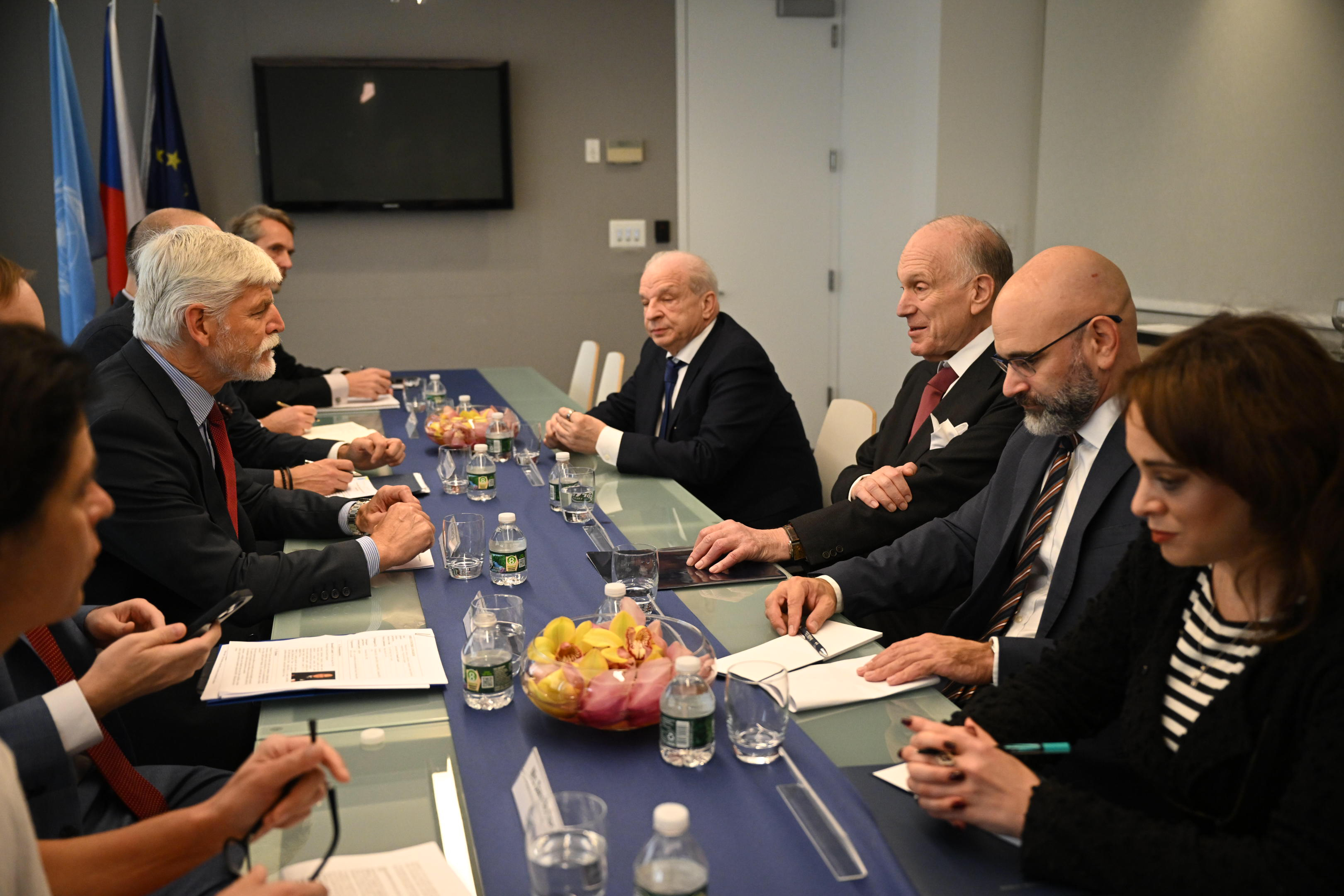 On Sidelines of the UNGA, WJC President Urges Czech President to Adopt National Strategy to Combat Antisemitism 