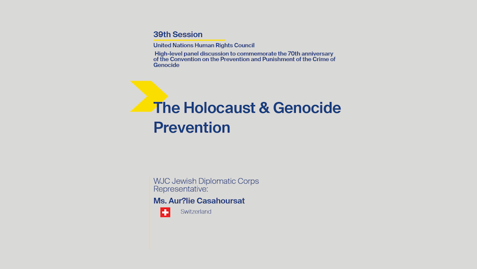 The Holocaust & Genocide Prevention