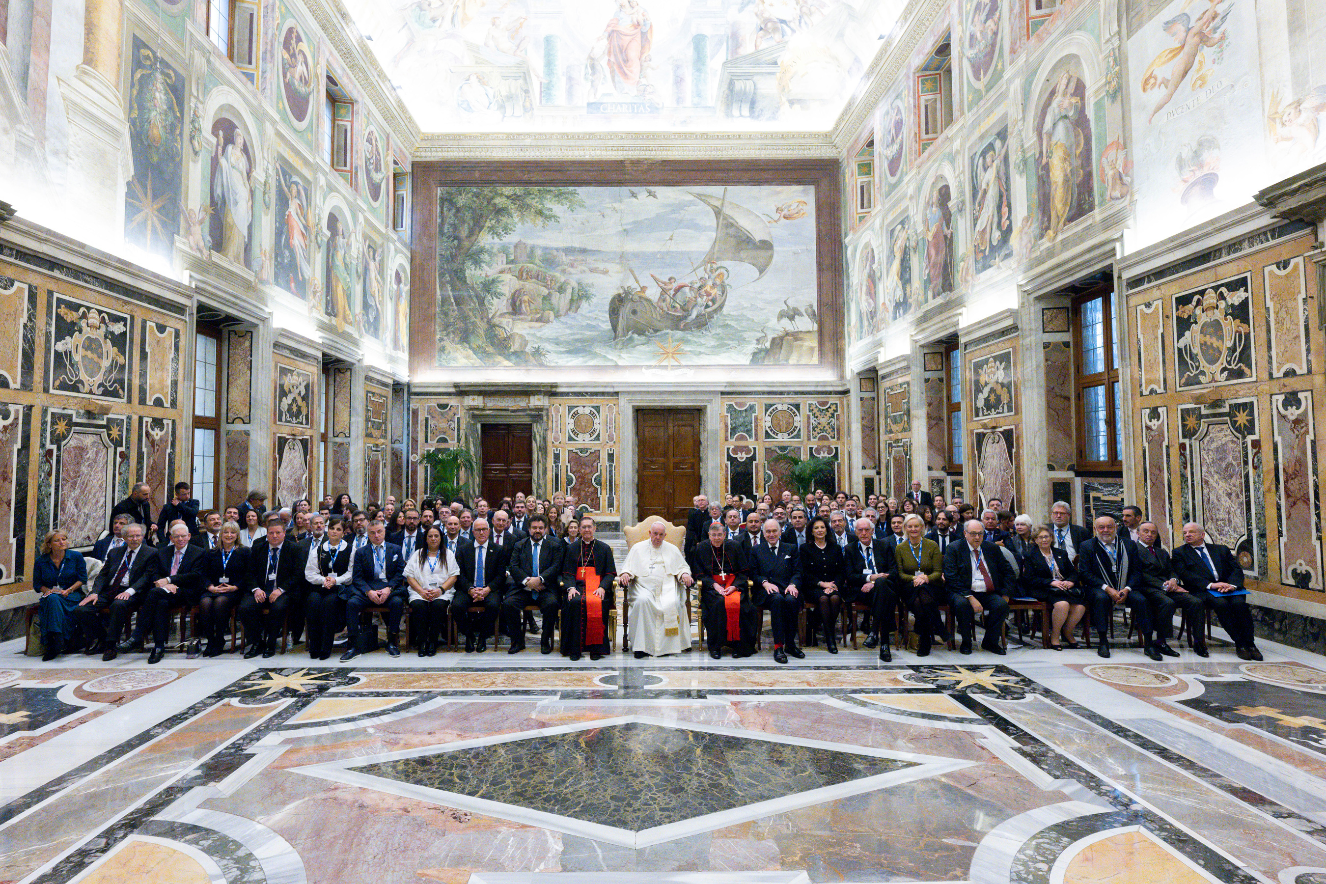 WJC Executive Committee and Future Leadership attended a private audience of His Holiness Pope Francis (c) Shahar Azran / World Jewish Congress