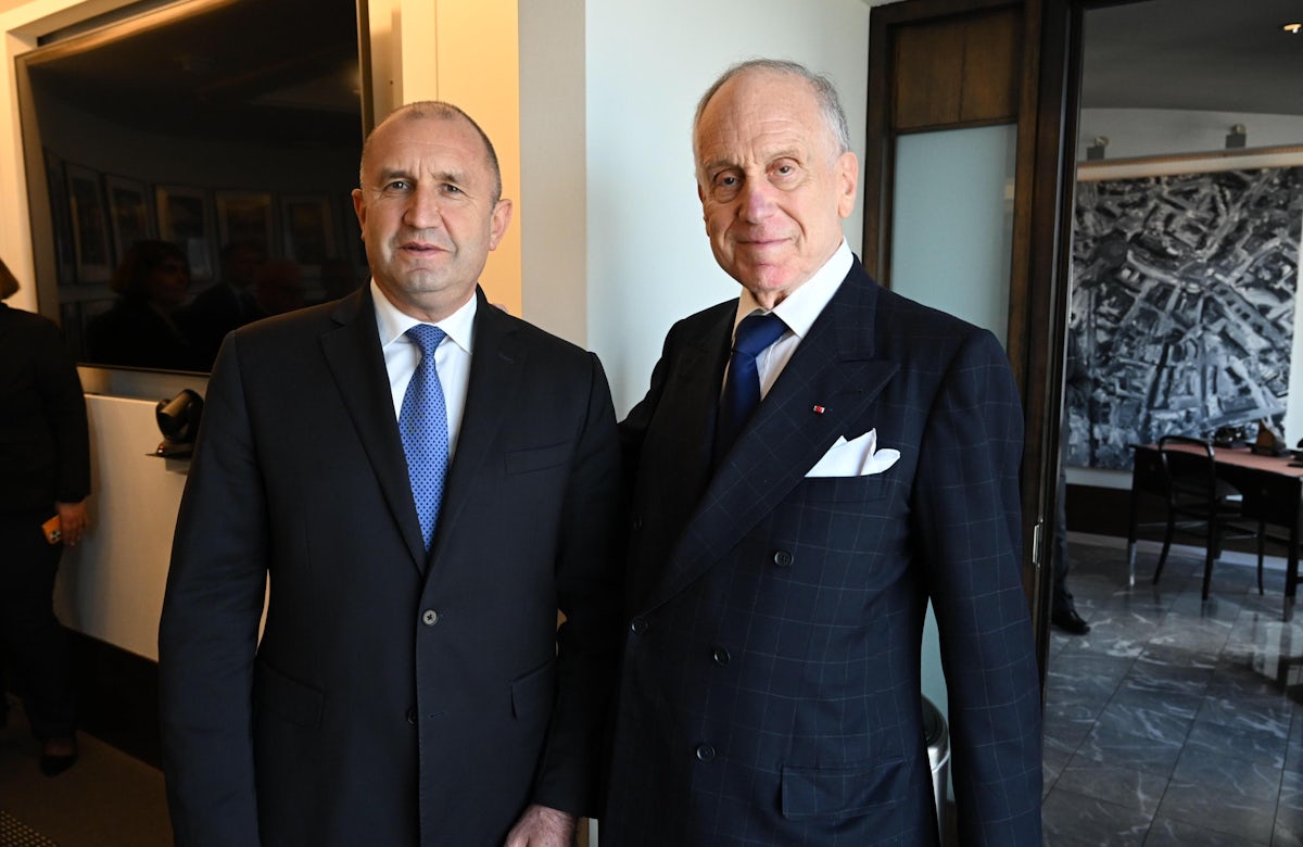 WJC Senior Leader Meets with Bulgarian President Rumen Radev