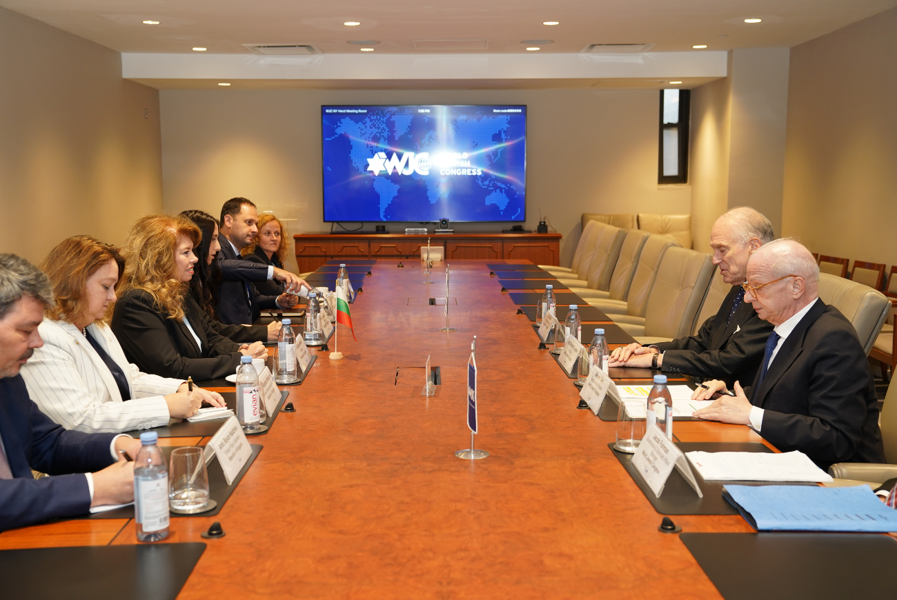 WJC President Ronald S. Lauder Thanks Bulgarian President Iliana Iotova for Solidarity with Israel