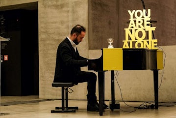 WJC Supports Yellow Piano Initiative in Berlin to Draw Attention to Hostages in Gaza