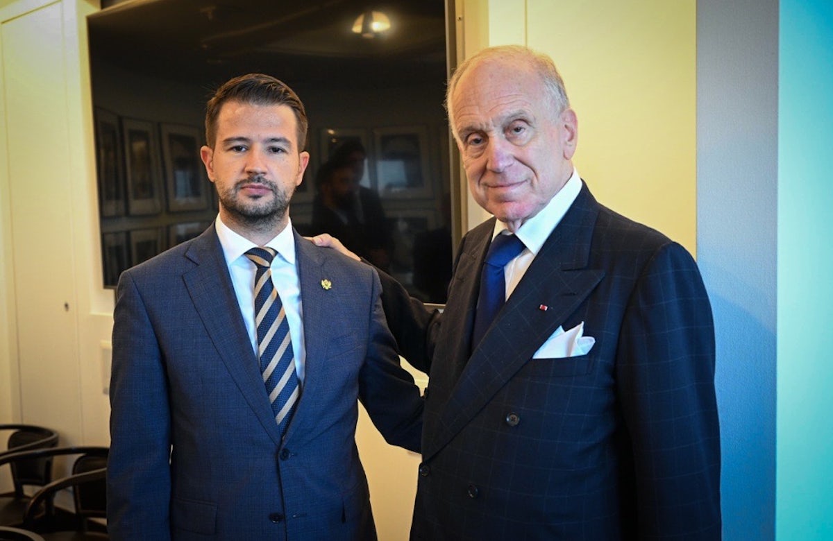 WJC President Meets With President of Montenegro Jakov Milatovic