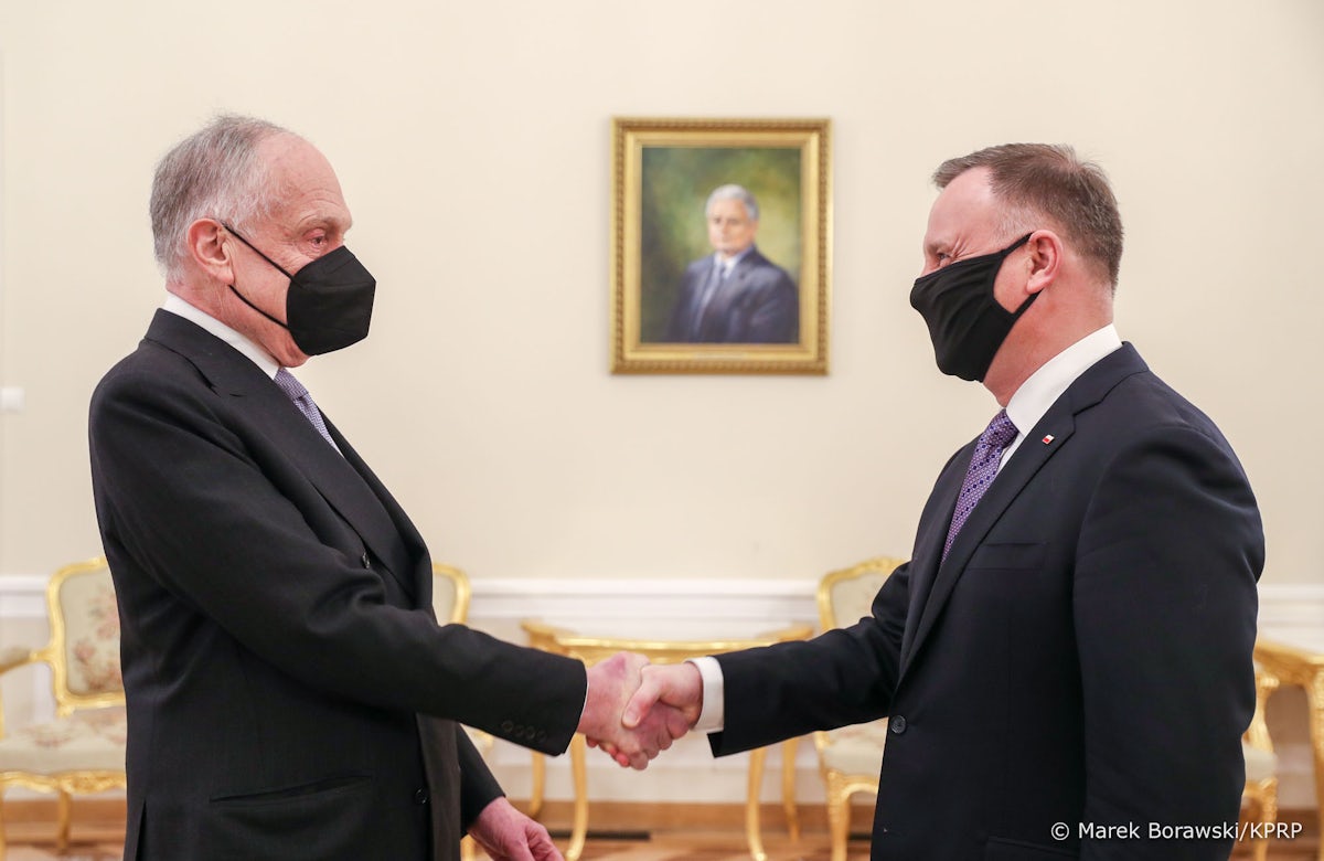 WJC President Ronald S. Lauder meets with Polish President Duda and Deputy Prime Minister Glinski