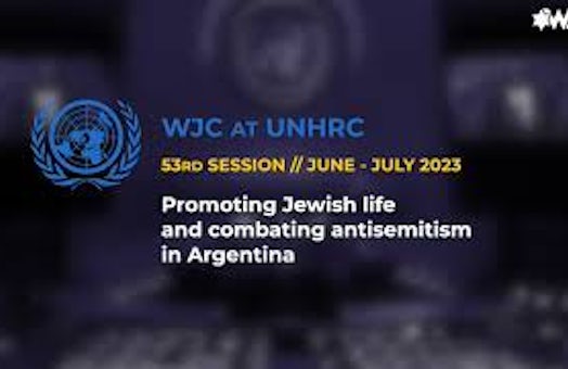 UNHRC 53: Promoting Jewish life and combating antisemitism in Argentina