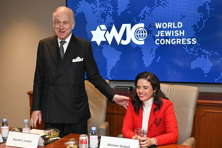 WJC American Section welcomes Israeli Minister of the Interior Ayelet Shaked for wide ranging discussion on world Jewry  