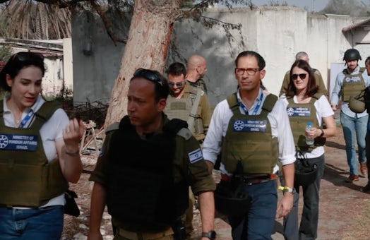 WJC Elevate delegation visits devastated kibbutz in southern Israel