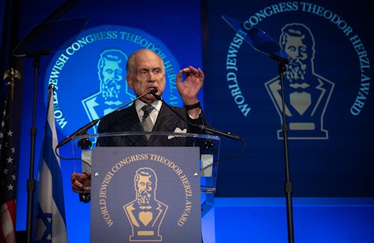 WJC President Ronald S. Lauder addresses the 2021 Theodor Herzl Gala