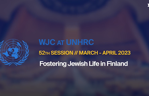 UNHRC 52: Fostering Jewish Life in Finland
