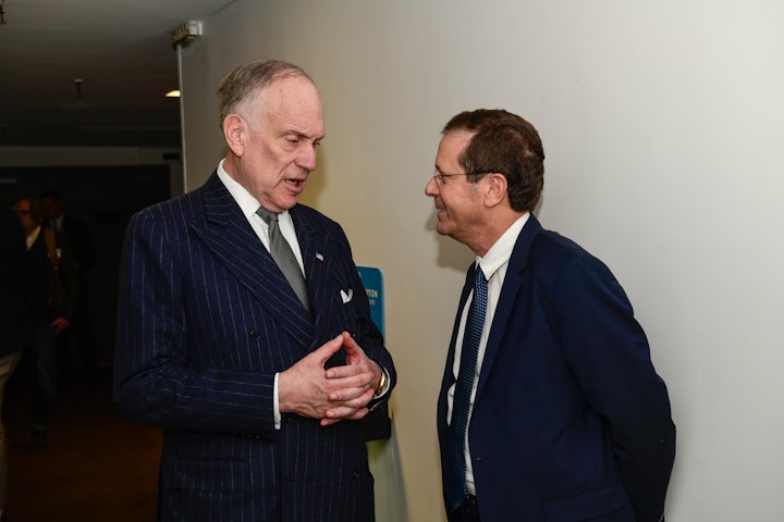 World Jewish Congress President Ronald S. Lauder congratulates Isaac Herzog as being elected President of the State of Israel 
