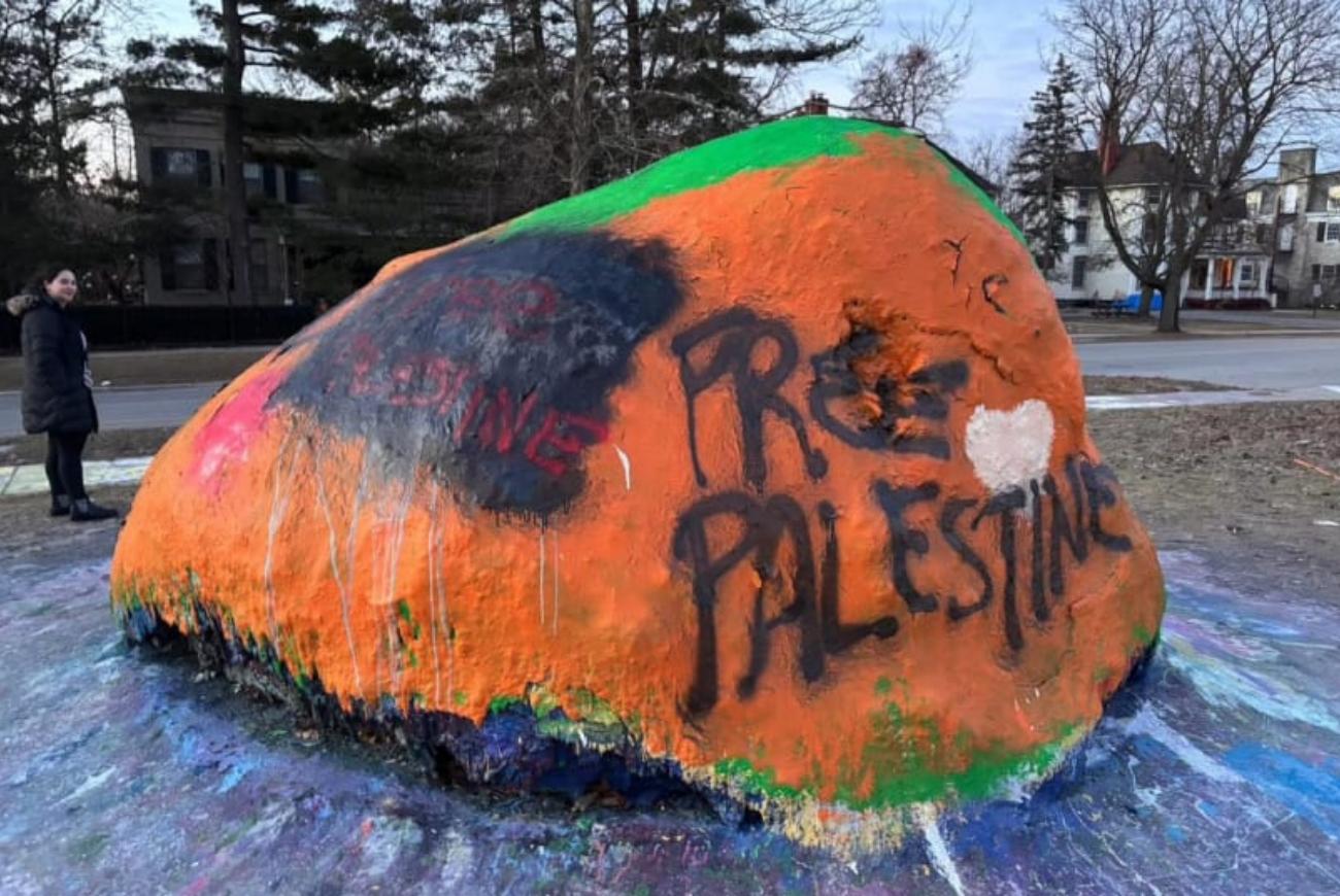 University of Michigan Bibas Family Memorial Vandalized