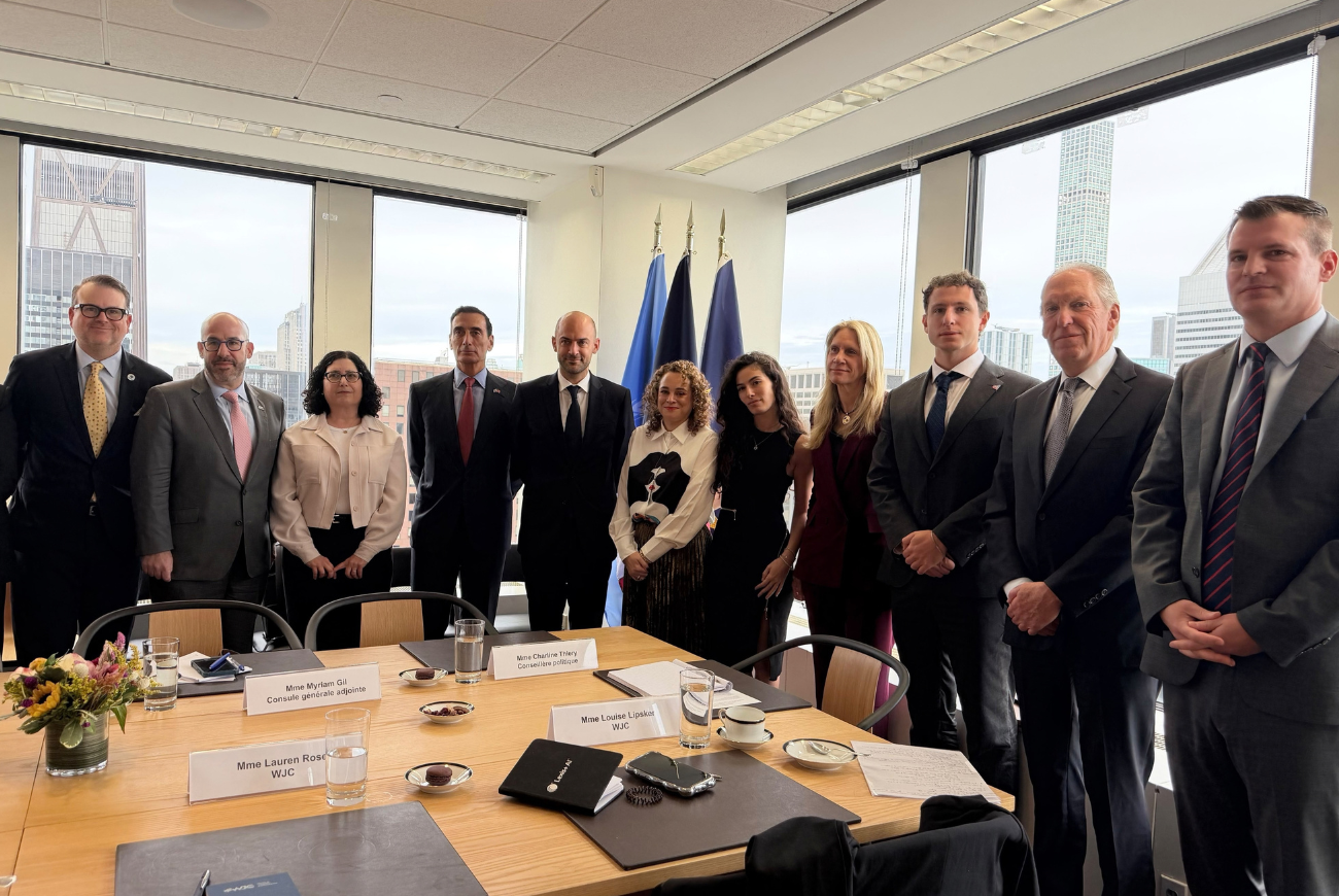 WJC Raises Antisemitism Concerns in Meeting with French Foreign Minister H.E. Jean-Noël Barrot