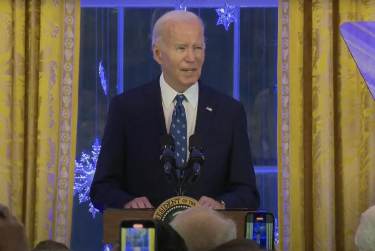 Biden Vows to Bring Hostages Home at Final White House Hanukkah Party