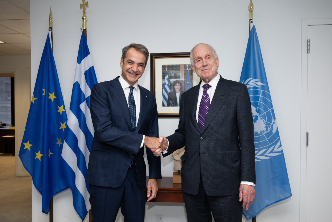 On Sidelines of UNGA, WJC President Lauder Commends Greece PM Mitsotakis For Support of Israel
