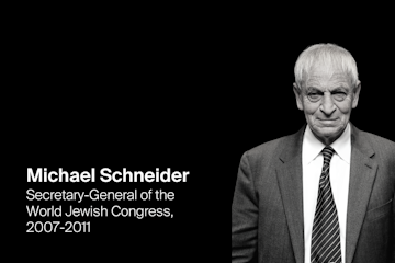 World Jewish Congress mourns former Secretary General Michael Schneider 