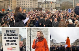 Jewish Community Gathers in Brussels to March Against Antisemitism