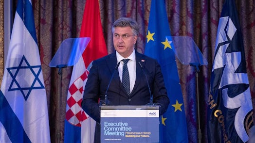 Croatia PM Andrej Plenković remarks to Jewish leaders at WJC Executive Committee meeting in Zagreb