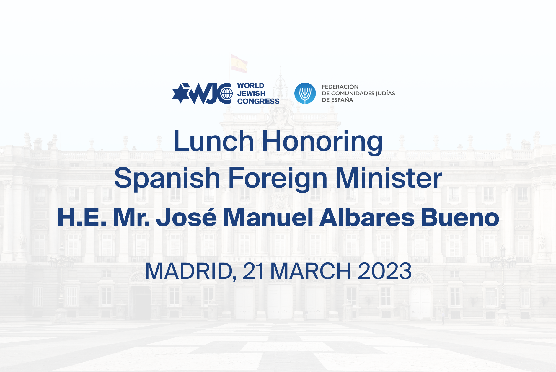 WJC hosts lunch at Spanish Foreign Ministry