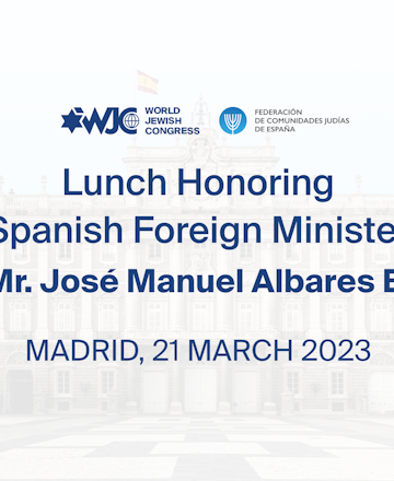 WJC hosts lunch at Spanish Foreign Ministry