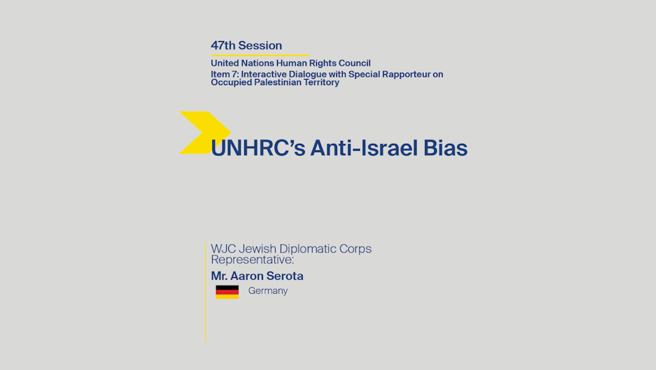 UNHRC’s Anti-Israel Bias