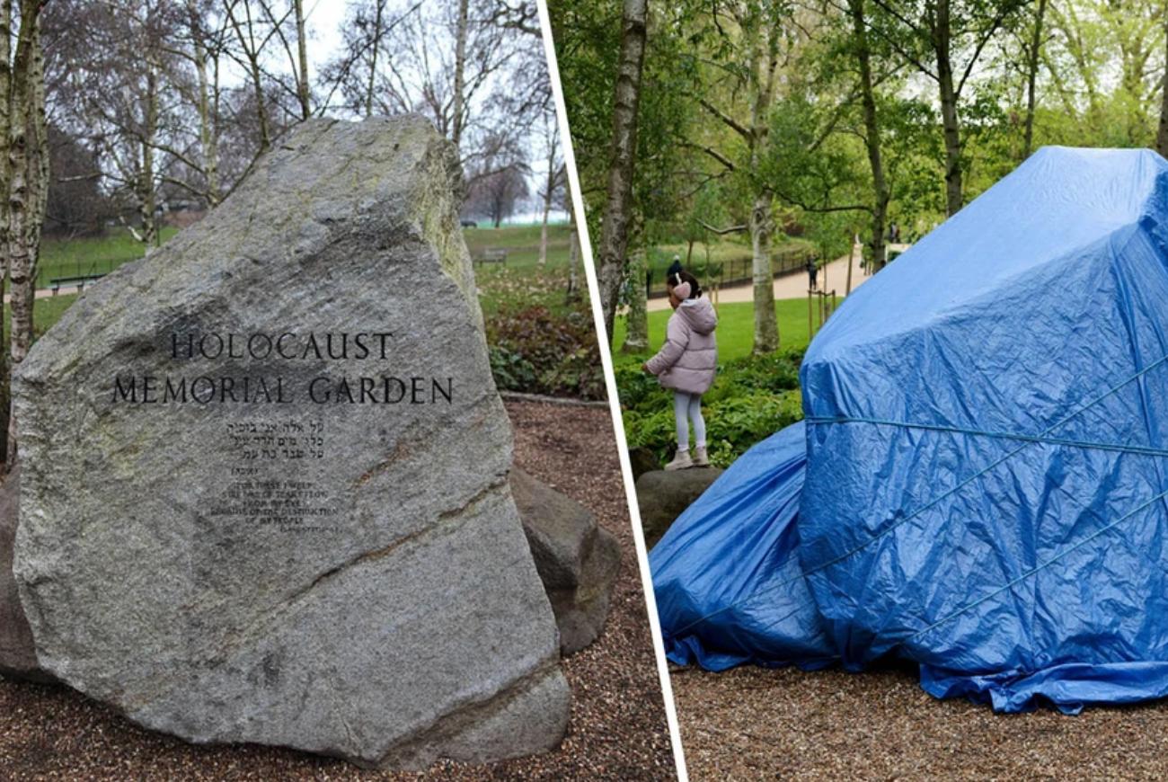 British Authorities Cover Holocaust Memorial Due to Anti-Israel Protesters