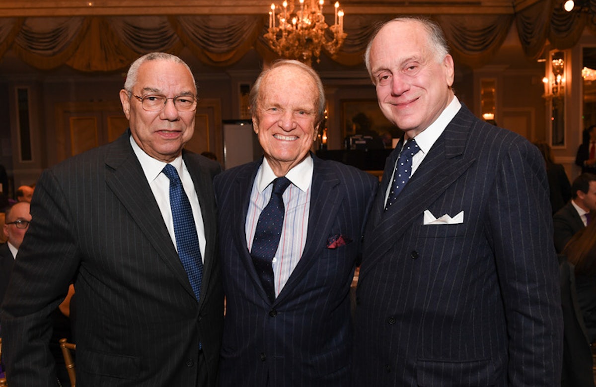 WJC President Ronald Lauder honors former Sec. of State Colin Powell with Theodor Herzl Award