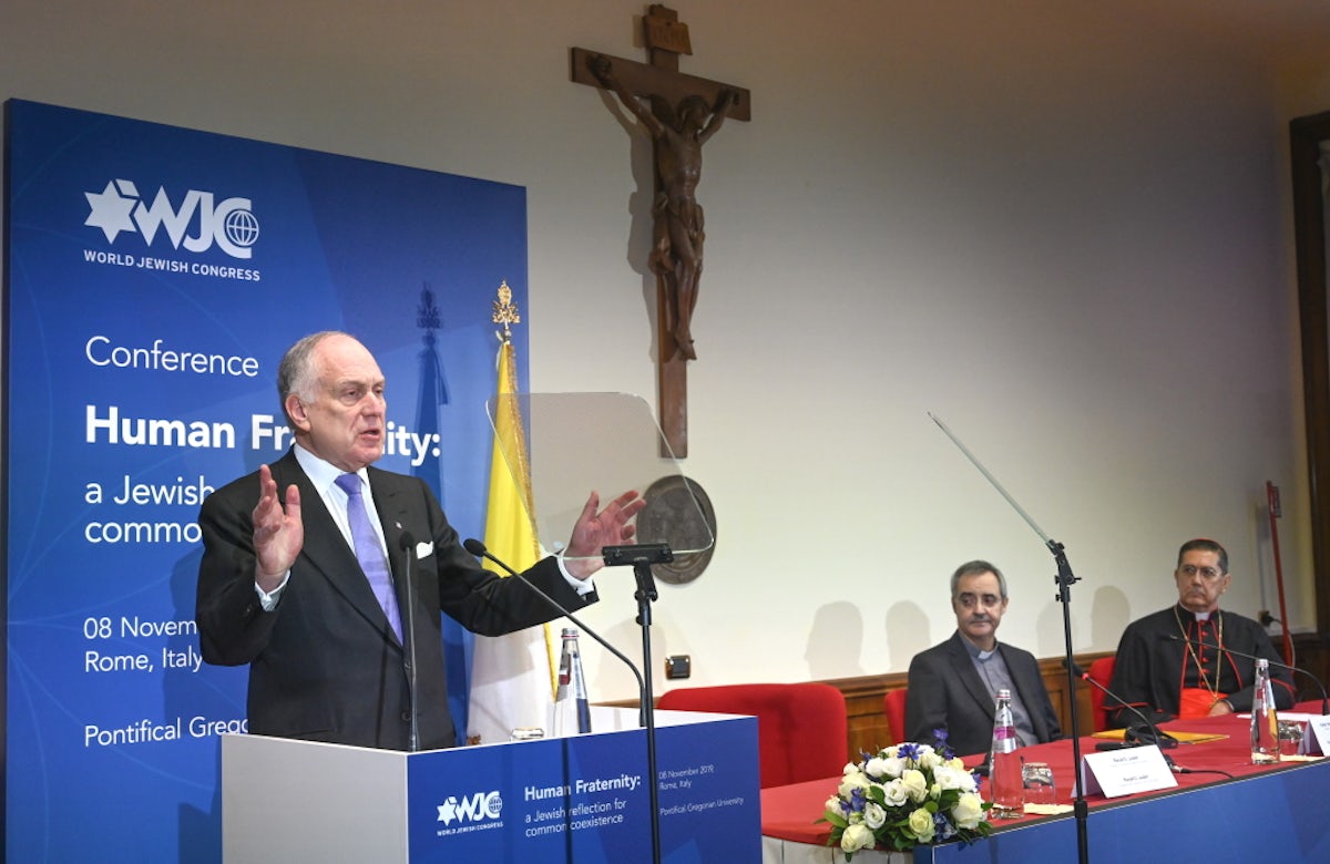 WJC President Ronald S. Lauder calls for unity in fight against hate in address to Vatican officials