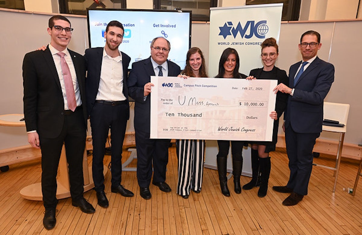 UMass student wins WJC’s 2020 Campus Pitch Competition with proposal to bring images of Israel to life, in living color 