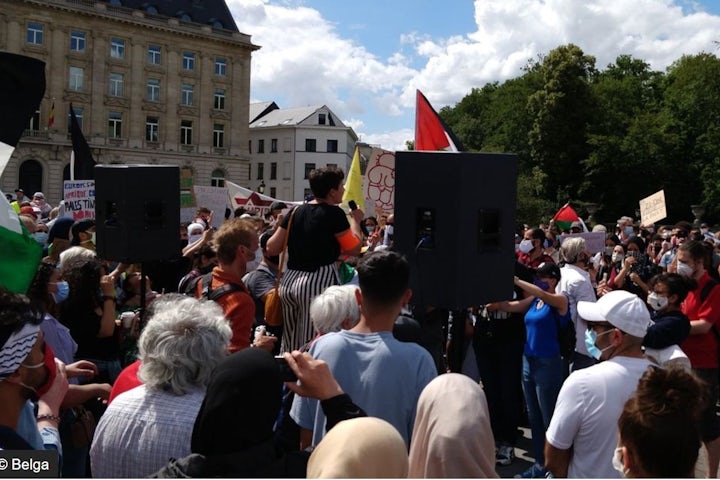 Anti-Israel protesters in Brussels call for violence against Jews