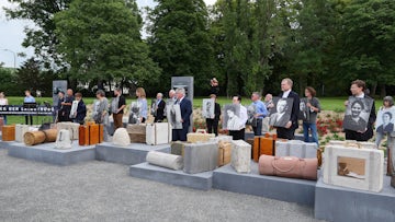 New Holocaust memorial unveiled in Germany: Abandoned suitcases filled with empty dreams