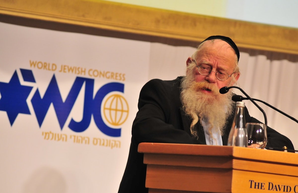 The World Jewish Congress mourns the death of Rabbi Adin Steinsaltz 