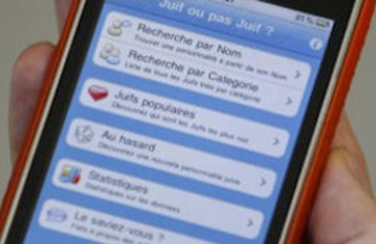 Apple pulls plug on 'Jew or not Jew' iPhone app - but only in France