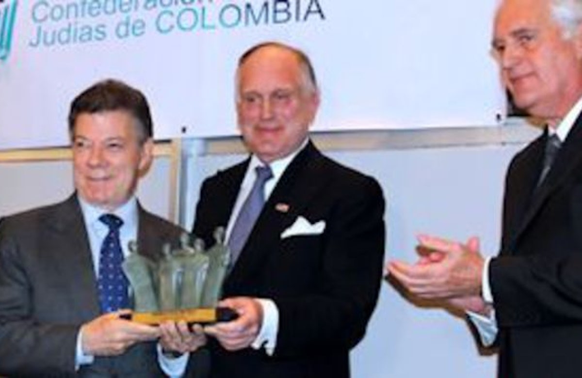 Colombian leader says world must recognize Israel as state of Jewish people