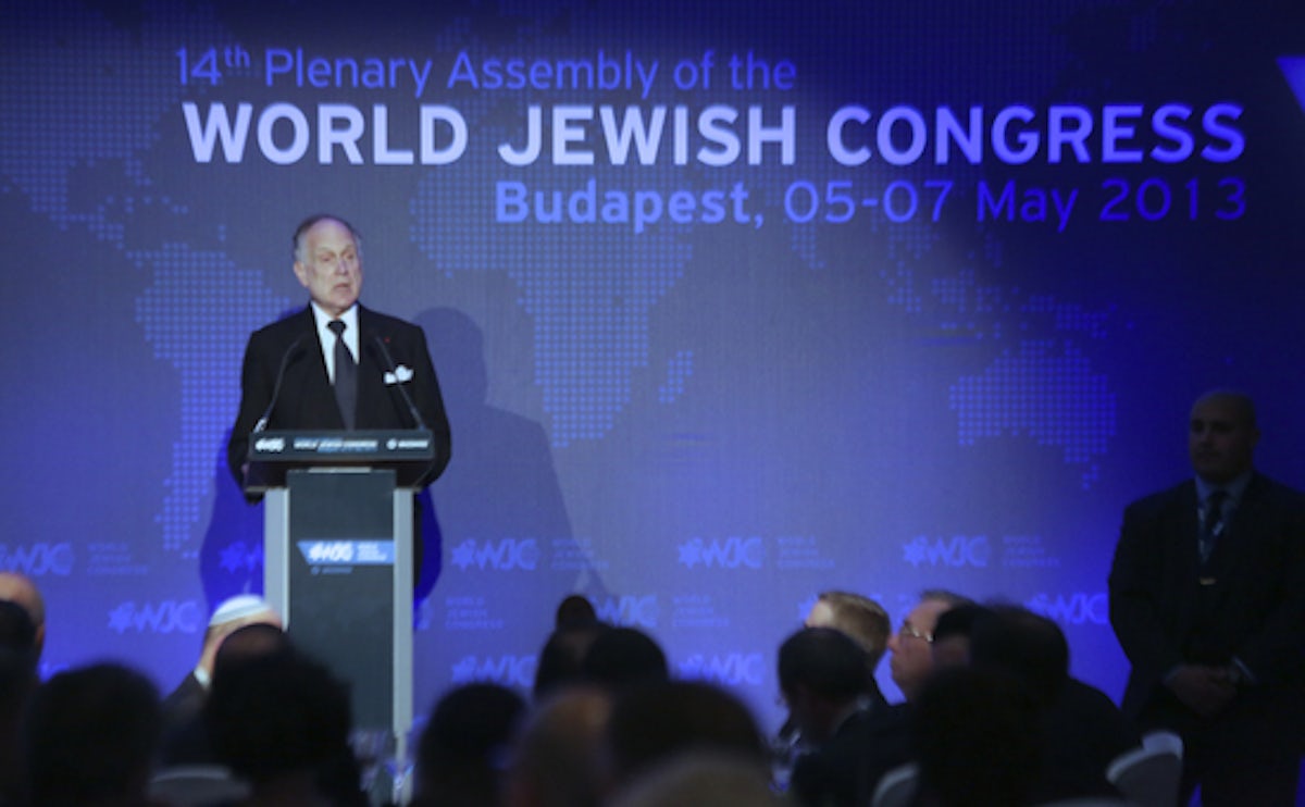 Speech by Ronald S. Lauder at opening dinner of World Jewish Congress assembly in Budapest