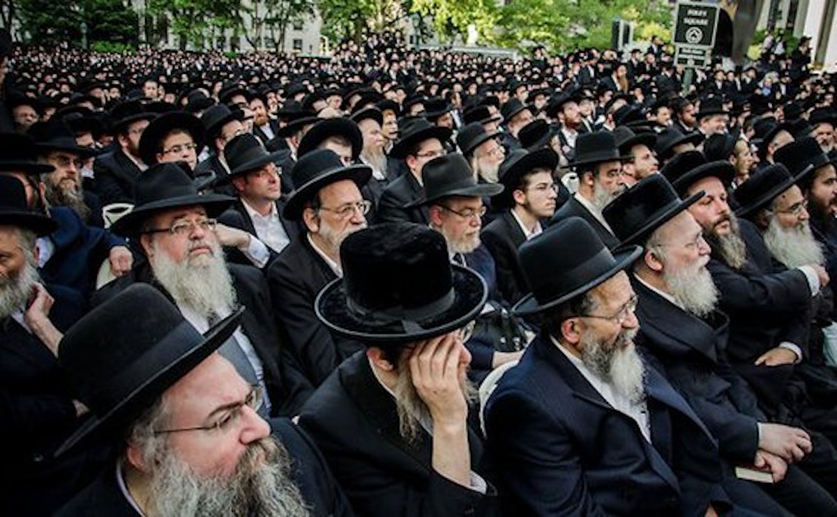 Ultra Orthodox Jews In New York Rally Against Israeli Army