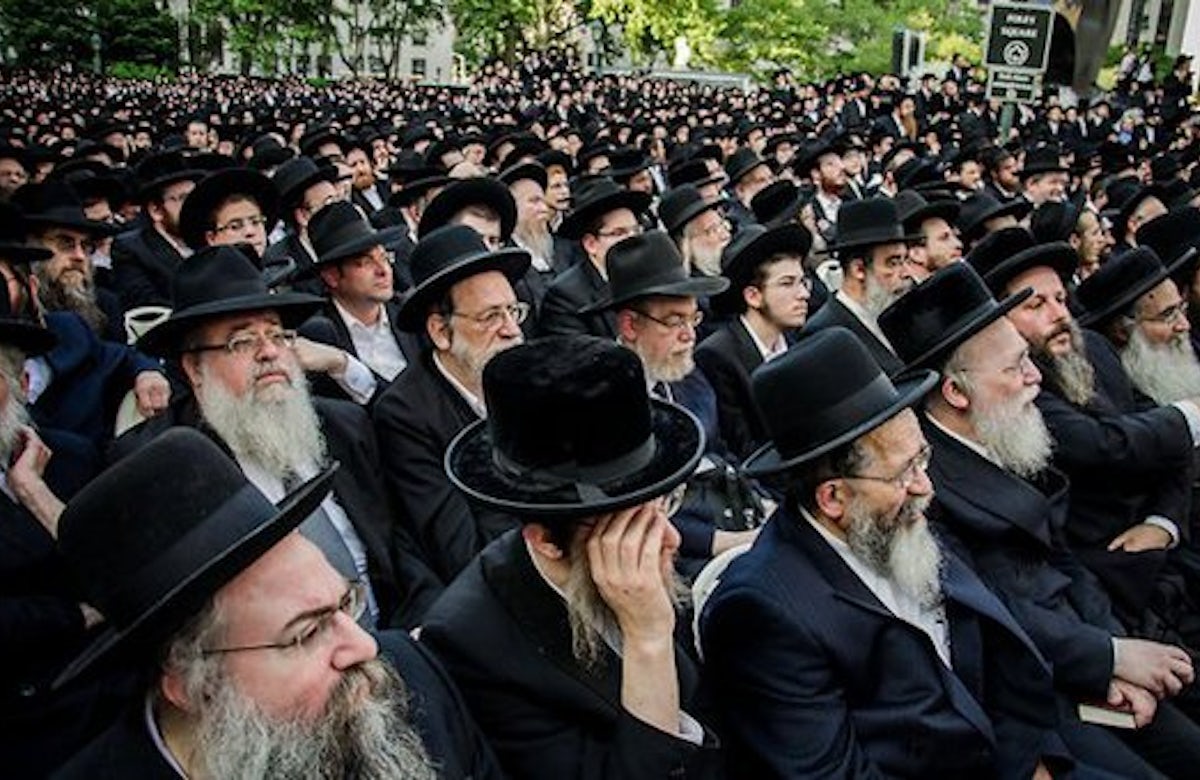 Ultra-Orthodox Jews in New York rally against Israeli army draft plans
