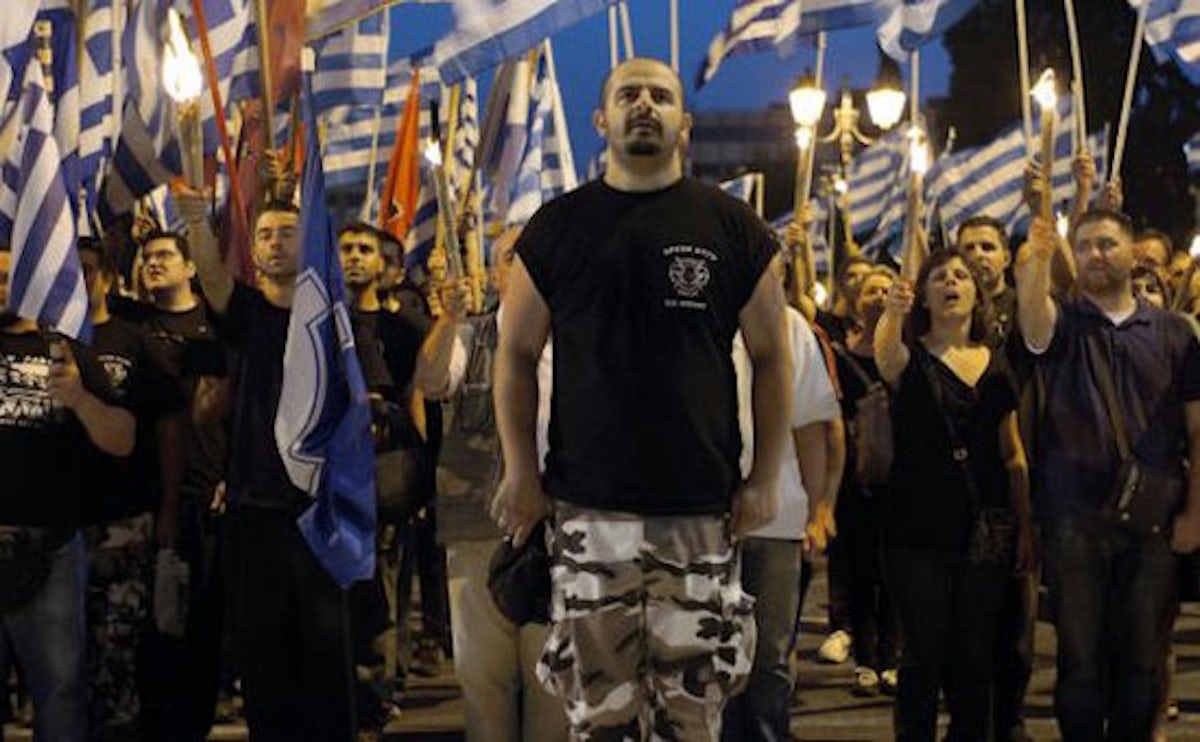 Greek politicians, Jewish leaders urge clampdown on neo-Nazi party after murder of rapper