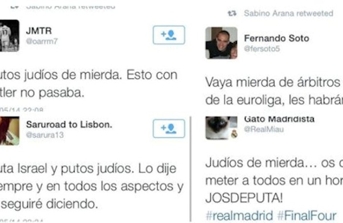 Spanish Jews take legal action against wave of anti-Semitic messages on Twitter