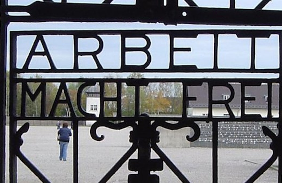 'Arbeit macht frei' sign at former Nazi camp Dachau stolen