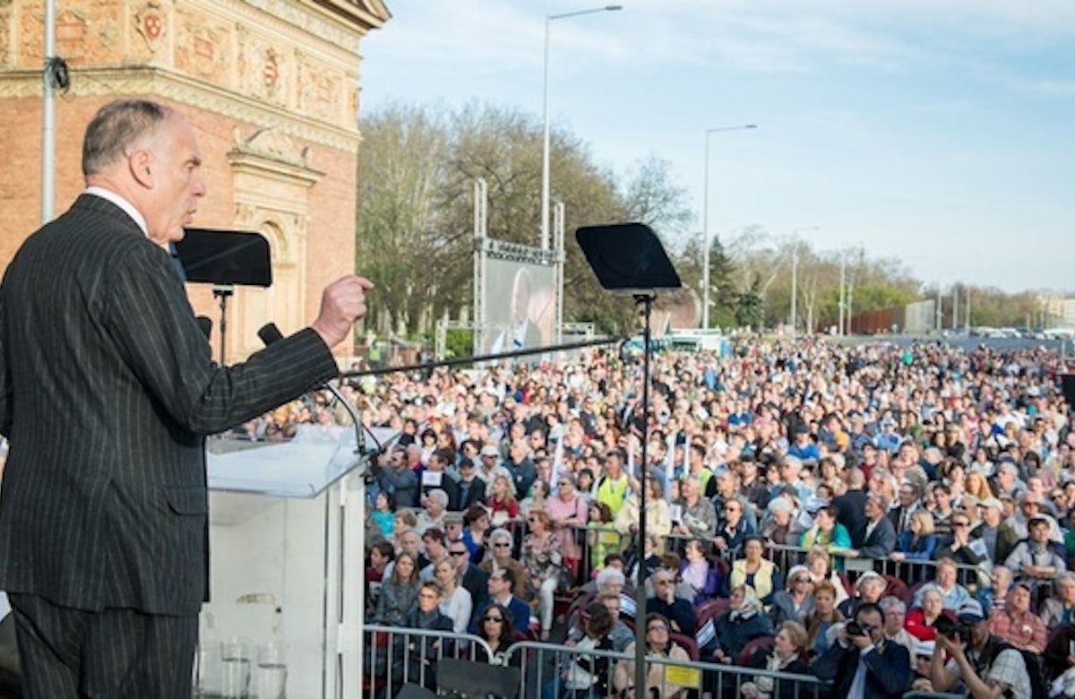 WJC President Lauder addresses March of the Living in Budapest, denounces far-right Jobbik party 